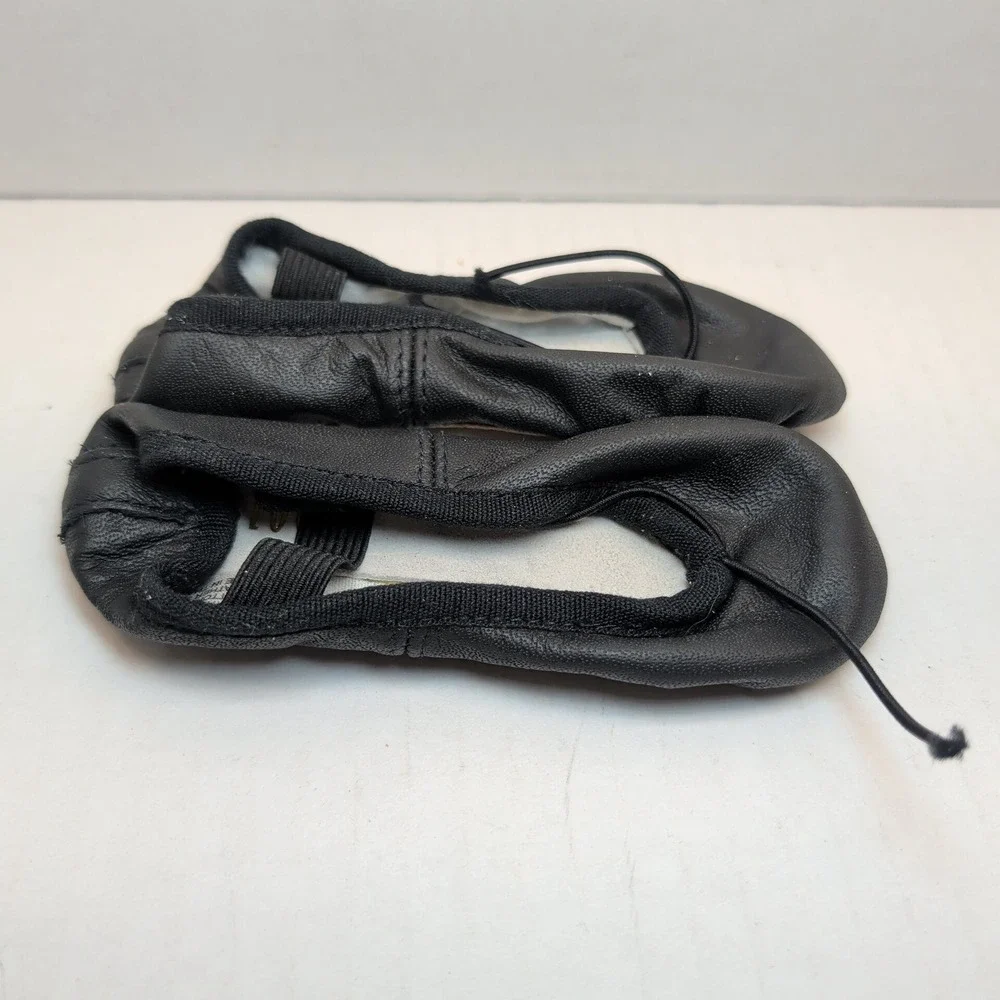 Bloch Dansoft Leather Child Ballet Slippers Shoes Black S0205G Size 7.5B